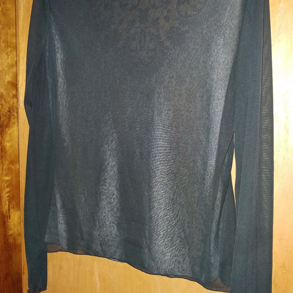 ❤ Vintage Sheer Designed Front Blouse Express - Picture 2 of 5